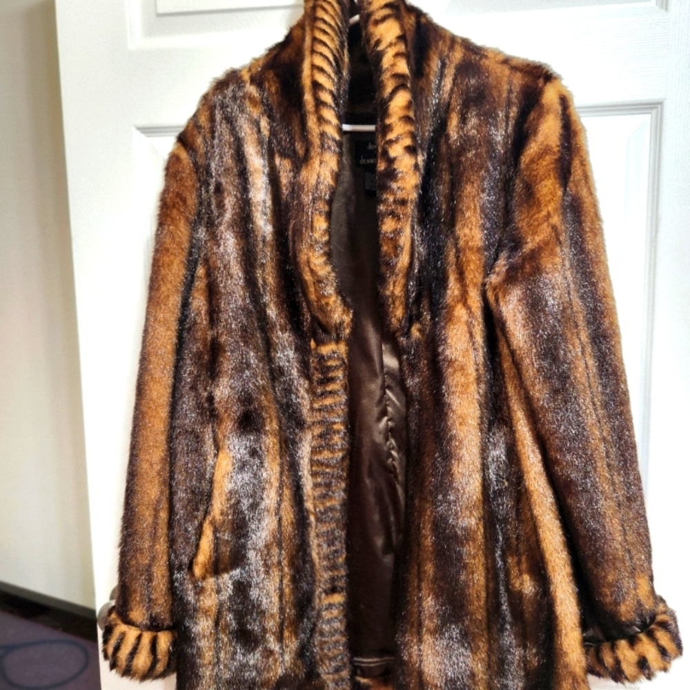 Dennis Basso faux fur coat